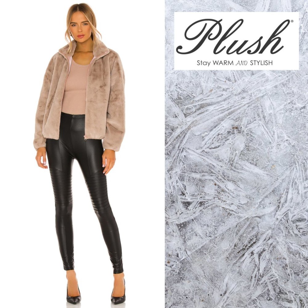 Plush Fleece Lined Liquid Moto Legging